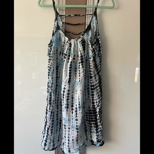 Tie Dye Blue Coverup Beach Dress NWT